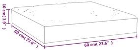 Μαξιλάρι Παλέτας Σχέδιο Φύλλων 60 x 60 x 10 εκ. Ύφασμα Oxford - Πράσινο