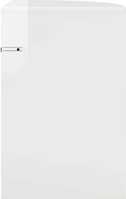 vidaXL End Table Υψηλής γυαλάδας λευκό 39,7 x 39,7 x 60 εκ