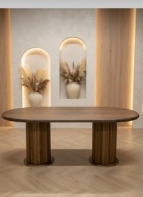 Stewehome Μονό τραπέζι MDF Bohem από MDF Καρυδί 90x170 cm