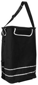 vidaXL Καρότσι Αγορών Μαύρο 36.5 x 46.5 x 100.5 εκ Ύφασμα Oxford