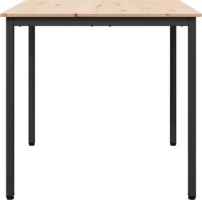 vidaXL Τραπεζαρία Φυσικό 80 x 80 x 75 cm Στερεά ξυλεία πεύκου