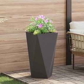 vidaXL Γλάστρα Μαύρο 40 x 40 x 75 cm Ατσάλι