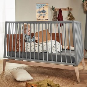 Leander κούνια Luna 140x70cm Grey Oak