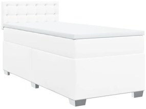 ΚΡΕΒΑΤΙ BOXSPRING ΜΕ ΣΤΡΩΜΑ ΛΕΥΚΟ 80 X 200 ΕΚ. ΣΥΝΘΕΤΙΚΟ ΔΕΡΜΑ 3288397