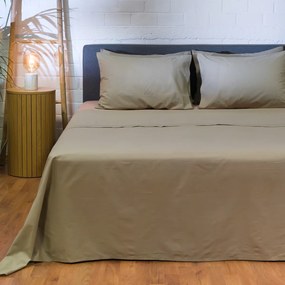 Σεντόνια King Size (Σετ) Naf-Naf Hue Laurel Oak - Warm Taupe