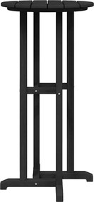 vidaXL Τραπέζι μπαρ Μαύρο 55 x 55 x 107 cm Πολυαιθυλένιο