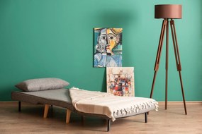 Πολυθρόνα-Κρεβάτι Ανοιχτό Γκρι FOLDE SINGLE 70x80x79