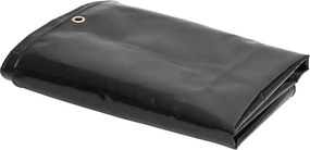 vidaXL Μουσαμάς Μαύρος 650 γρ./μ.² 3,5 x 2,5 μ.