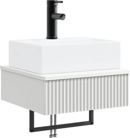 vidaXL Νιπτήρας Τοίχου Λευκό 40 x 41 x 39 εκ. Επεξεργασμένο Ξύλο