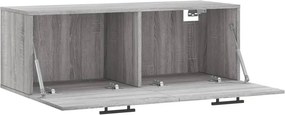 vidaXL Ντουλάπι Τοίχου Γκρι Sonoma 100x36,5x35 εκ. Επεξεργασμένο Ξύλο