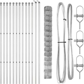 vidaXL Στύλος Περιφράξεων Γαλβανισμένο 25 x 1,4 μ Ατσάλι