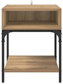 vidaXL Κομοδίνο Artisan Oak 40 x 40 x 50 cm Επεξεργασμένο ξύλο