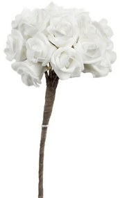 Λουλούδι Tεχνητό White 304-2046 Artekko Πλαστικό