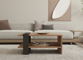 Τραπεζάκι Σαλονιού Δρυς / Ανθρακί OVA 80x55x35