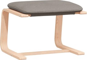 vidaXL Πολυθρόνα Relax Taupe Υφασμάτινη με Υποπόδιο