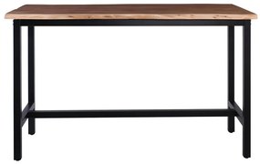 WOODWELL ΕΑ711,7SLIZARD Τραπέζι Bar Μέταλλο Βαφή Μαύρο, Ξύλο Ακακίας Φυσικό 180x90x109cm ΕΑ711,7S