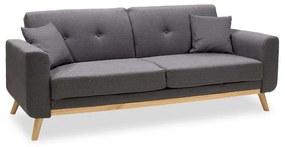 Καναπές-Κρεβάτι Carmelo 035-000034 214x80x86cm Grey Wood, Fabric