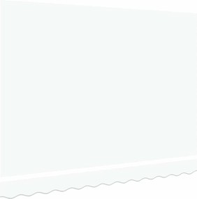 vidaXL Ύφασμα αντικατάστασης τέντας Λευκό 330 x 195 εκ. Πολυεστέρας