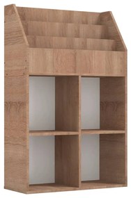 vidaXL Παιδική Ραφιέρα Περιοδικών Sonoma Δρυς 71x30x114εκ Μοριοσανίδα