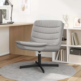 vidaXL Περιστρεφόμενη καρέκλα Σκούρο γκρι 63 x 75 x 76 εκ ύφασμα