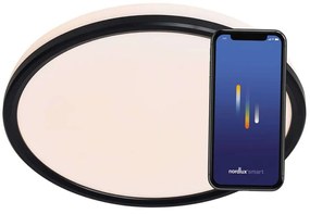 Φωτιστικό Οροφής - Πλαφονιέρα Smart Liva 2110826103 Φ36x3,2cm Dim Led 2100lm 21W Black Nordlux Plastic