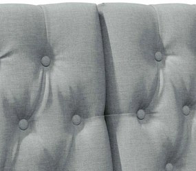 vidaXL Ταπετσαρισμένο κεφαλάρι Ανοιχτό γκρι 180 cm