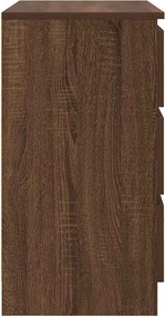 vidaXL Συρταριέρα με Συρτάρια καφέ δρυς 71x35x65 εκ. Επεξ. Ξύλο