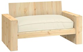 vidaXL Μαξιλάρι παλέτας για κάθισμα Κρεμ 120 x 80 x 12 cm
