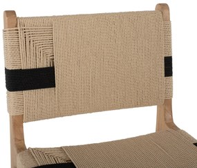 ΣΚΑΜΠΟ ΜΕΣΑΙΟΥ ΥΨΟΥΣ HM9325.01 RUBBERWOOD &amp; ΣΧΟΙΝΙ-ΦΥΣΙΚΟ RUSTIC 45x46x95Υεκ.
