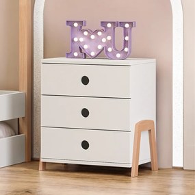 Casakids Eco Κομοδίνο με 3 Συρτάρια