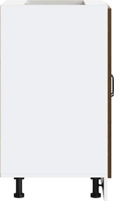 vidaXL Ντουλάπι βάσης νεροχύτη Kalmar Καφέ δρυς 60x46x81,5 εκ.