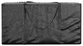 vidaXL Τσάντα Αποθ. Χριστουγ. Δέντρου Μαύρη 150x75x75 εκ. Πολυαιθ/νιο