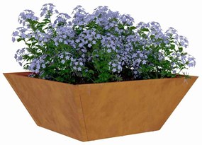 vidaXL Γλάστρα Κήπου 5 pcs Σκ rusty 40 x 40 x 15 cm