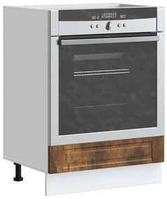 vidaXL Ντουλάπι φούρνου Porto Καπνιστή Δρυς Επεξεργασμένο ξύλο