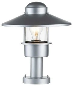 Επιδαπέδιο Φωτιστικό Κολονάκι 1xE27 IP44 32cm Klampenborg Elstead Lighting-KLAMPENBORG-PED-SIL-Ασημί KLAMPENBORG-PED-SIL