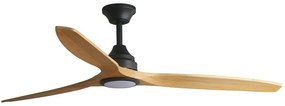 Ανεμιστήρας Οροφής Alo 33719DC D152cm 3 Blades 20W 2700/ 4000/ 6500K 831lm Black-Wood Faro Barcelona Διάμετρος 152cm