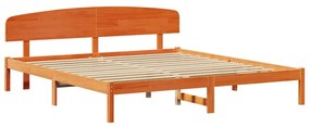 vidaXL Σκελετός Κρεβατιού Καφέ 180 x 200 cm Μασίφ ξύλο πεύκου