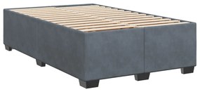 ΚΡΕΒΑΤΙ BOXSPRING ΜΕ ΣΤΡΩΜΑ ΣΚΟΥΡΟ ΓΚΡΙ 120X200 ΕΚ. ΒΕΛΟΥΔΙΝΟ 3290889