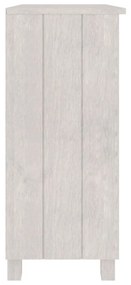 Ντουλάπι HAMAR Λευκό 85 x 35 x 80 εκ. από Μασίφ Ξύλο Πεύκου - Λευκό