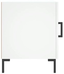 vidaXL Κομοδίνο Λευκό 40 x 40 x 50 εκ. από Επεξεργασμένο Ξύλο