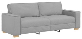 vidaXL Σετ Καναπέ με μαξιλάρι 3 pcs Γκρι 220 x 78 x 84 εκ. ύφασμα