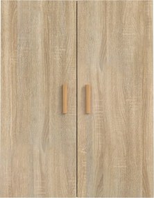 vidaXL Κρεμαστό Ντουλάπι Τοίχου Sonoma Δρυς 69,5x34x90 εκ Επεξ. Ξύλο