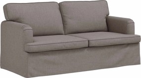 vidaXL Σετ Καναπέ 2 pcs Taupe 162 x 80 x 85 εκ ύφασμα