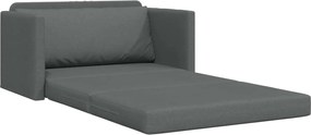 vidaXL Κρεβάτι καναπές 110cm Σκούρο Γκρι ύφασμα