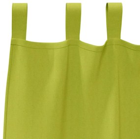 vidaXL Κουρτίνες με κουρτίνες 2 pcs Λαχανί Πολυεστέρας