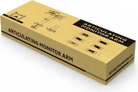 BRATECK βάση γραφείου για 2x οθόνες LDT40-G02, 17-32", έως 8kg