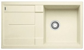 Blanco Metra 5 S Jasmine SILGRANIT™ PuraDur™ Γρανιτένιος Νεροχύτης Ένθετος Αντιστρεφόμενος με 1 Γούρνα και Ποδιά 86x50cm