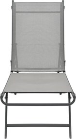 vidaXL Ξαπλώστρες 2 τεμ. από Textilene / Ατσάλι