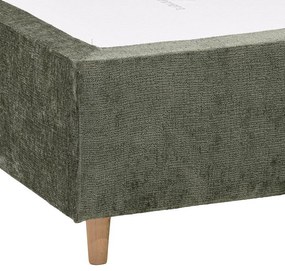 Επενδυμένο Κρεβάτι New Amsterdam Fylliana Λαδί 90x200 εκ. 90x208x124 εκ.
