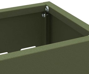 vidaXL Σχέδιο & βάση αποθήκευσης Λαδί 28 x 12 x 41 εκ Ατσάλι